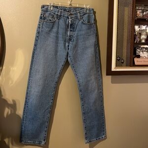 Levi's High Rise Blue Jeans Button Fly